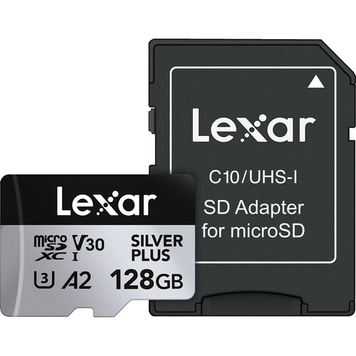 Lexar Lmssipl128g Bnanu Silver Plus Microsdxc