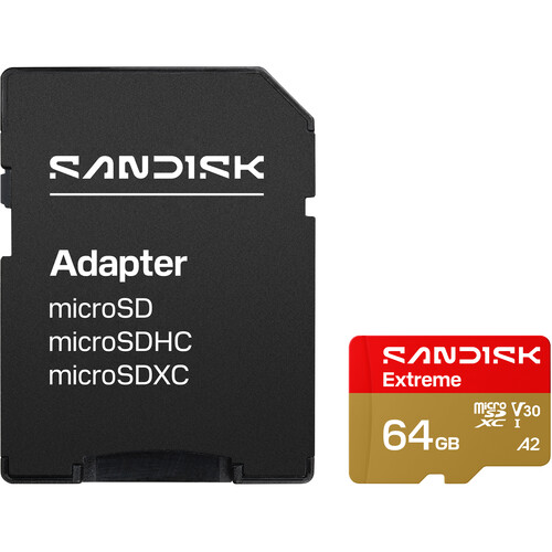 Sandisk Sdsqxh9 064g Gz6ma 64gb Extreme UHS I Microsd